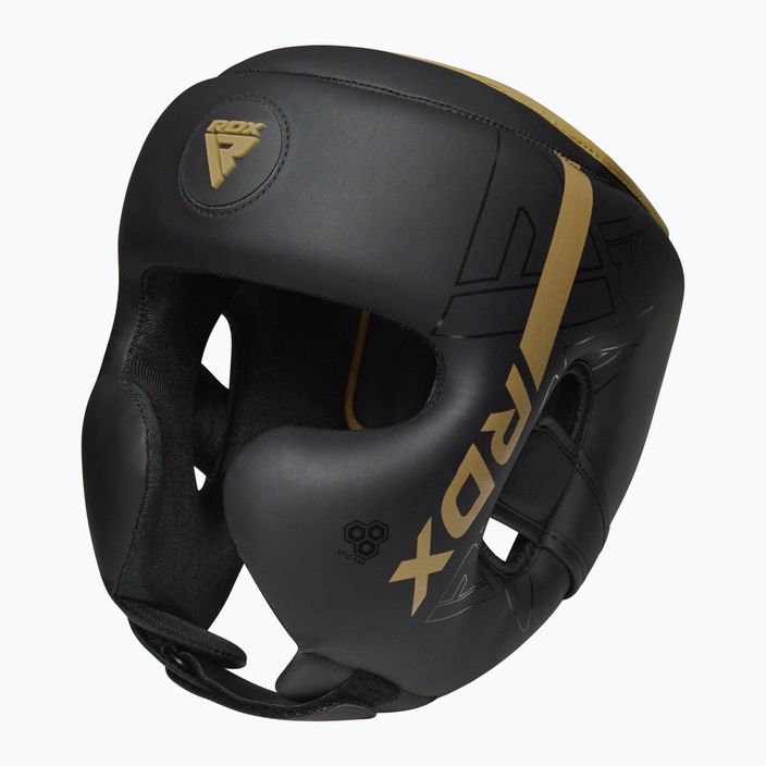 Шолом боксерський RDX F6 matte golden 6