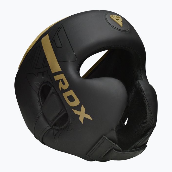 Шолом боксерський RDX F6 matte golden 7