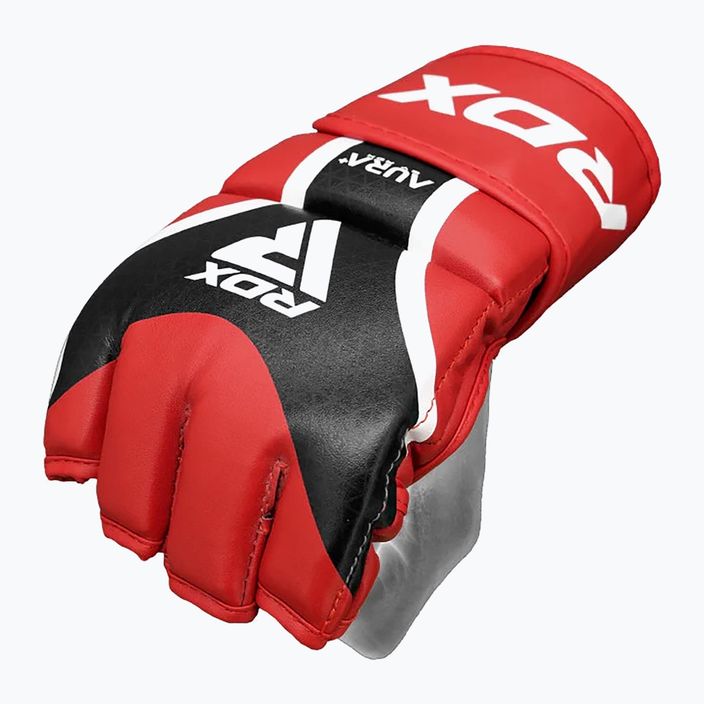 Рукавички RDX Grappling Gloves Aura Plus T-17 червоні 4