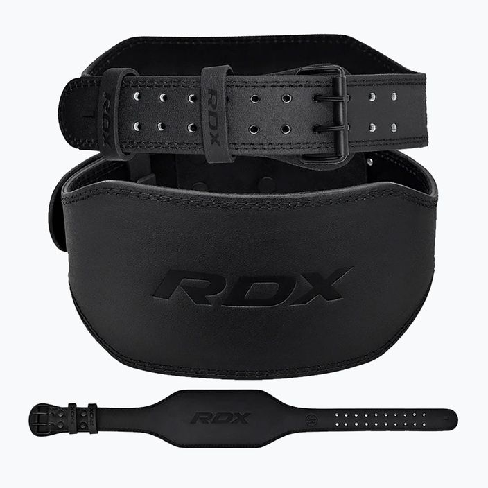 Пояс для важкої атлетики RDX Belt 6" Leather black