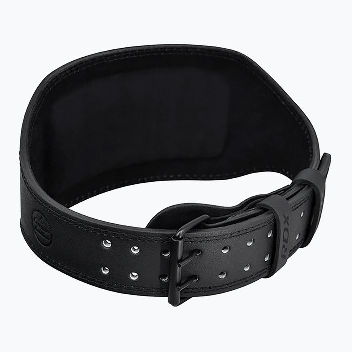 Пояс для важкої атлетики RDX Belt 6" Leather black 4