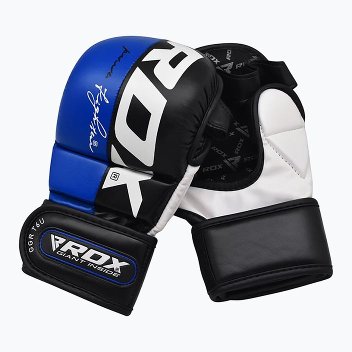 RDX Grappling Glove REX T6 Plus GGR-T6U синій 2