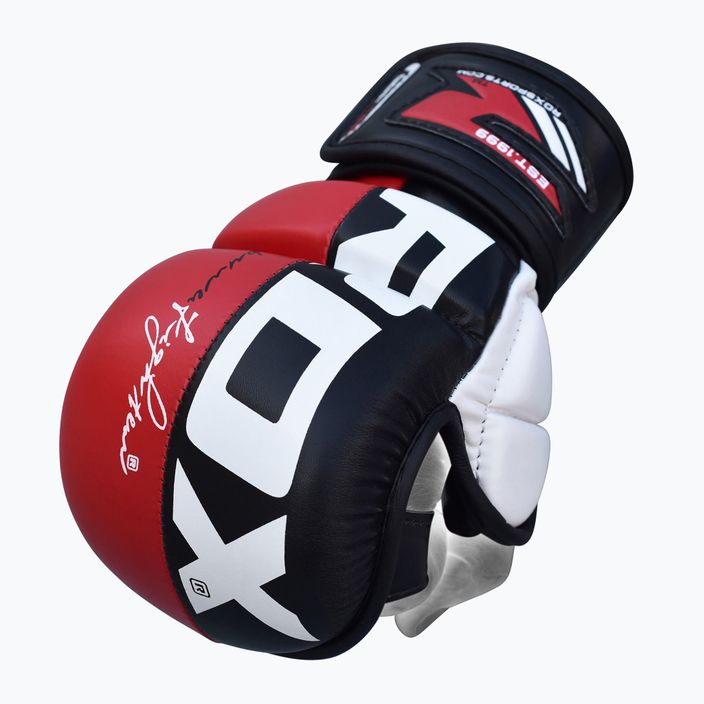 Рукавиці грепплінгові RDX Grappling Glove REX T6 Plus red 2
