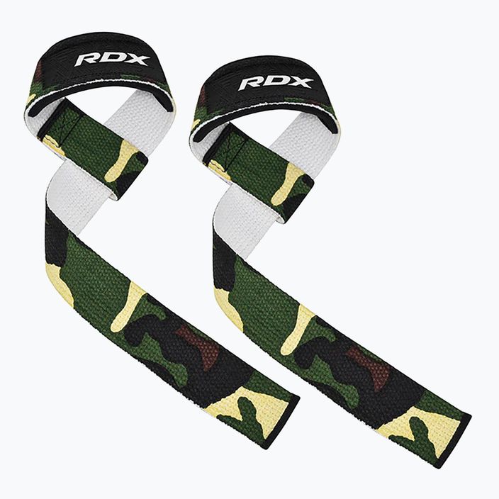 Напульсники для важкої атлетики RDX W1 Weight Training Wrist Straps camo green