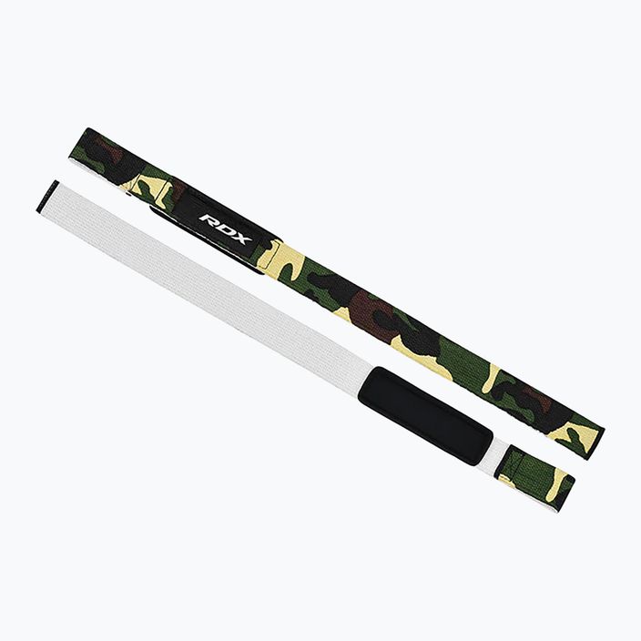 Напульсники для важкої атлетики RDX W1 Weight Training Wrist Straps camo green 3