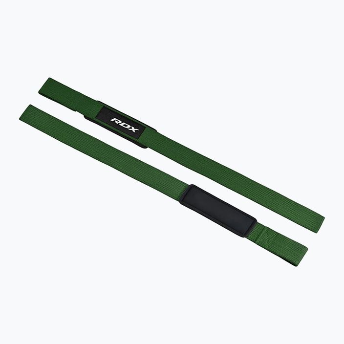 Напульсники для важкої атлетики RDX W1 Weight Training Wrist Straps army green 3