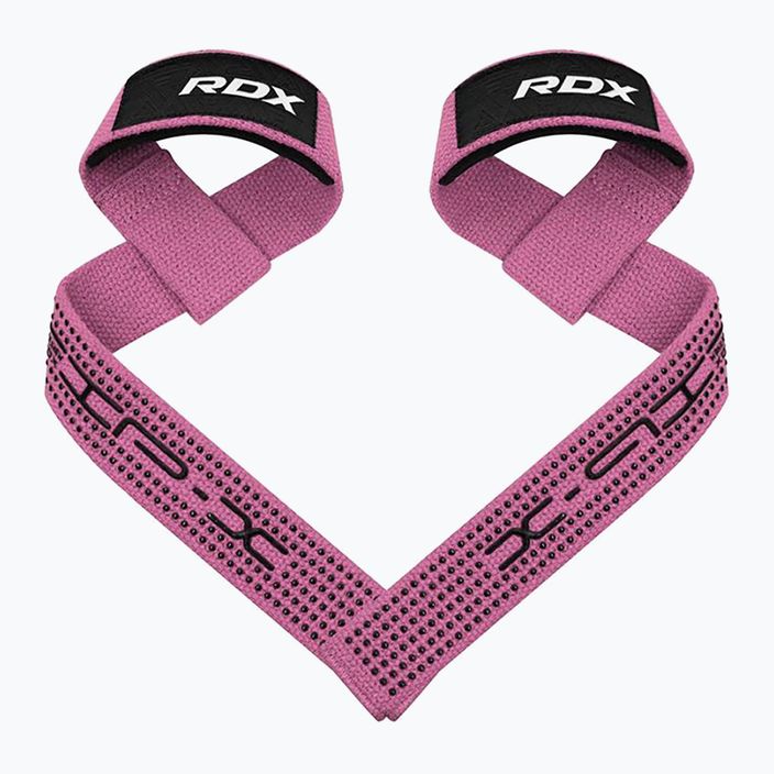 Напульсники для важкої атлетики RDX S4 Weightlifting Wrist Straps pink 2