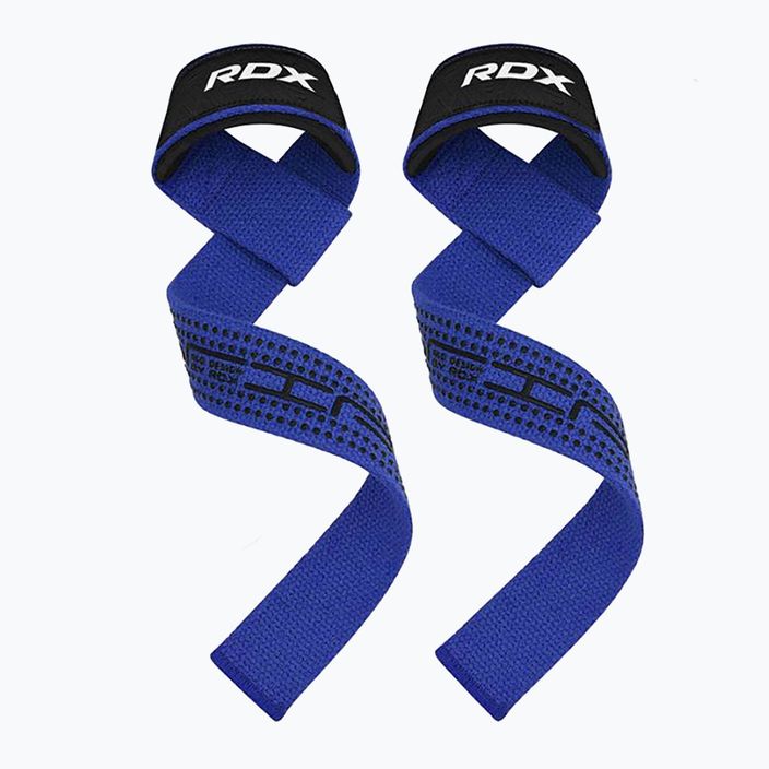 Напульсники для важкої атлетики RDX S4 Weightlifting Wrist Straps blue