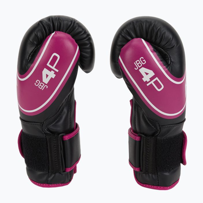 Рукавиці боксерські дитячі RDX чорно-рожеві JBG-4P 8