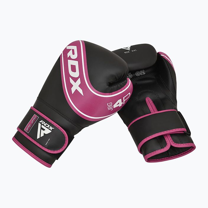 Рукавиці боксерські дитячі RDX чорно-рожеві JBG-4P 15