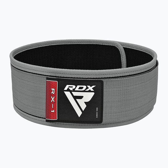 Пояс для важкої атлетики RDX RX1 сірий WBS-RX1G