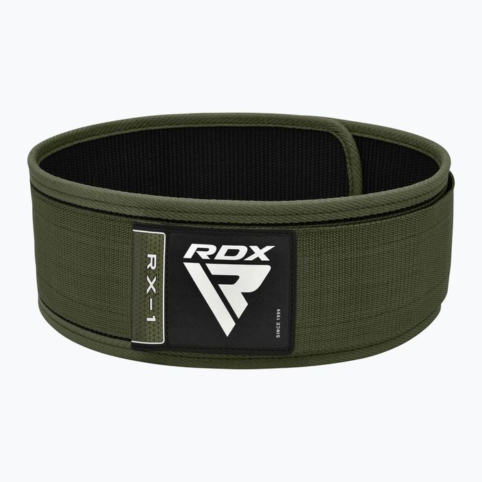 Пояс для підйому ваги RDX RX1 Weight Lifting Strap army green