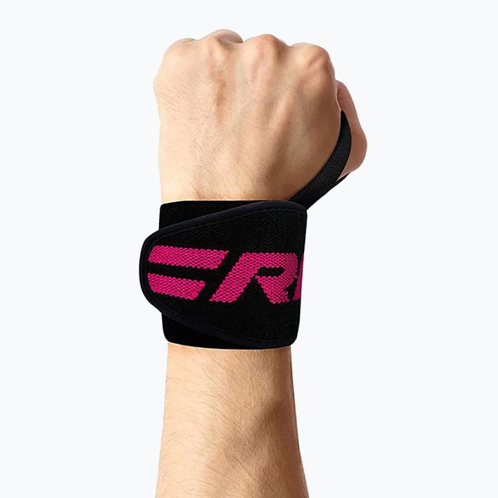 Бандаж на зап'ястя RDX Gym Wrist Wrap pink 2