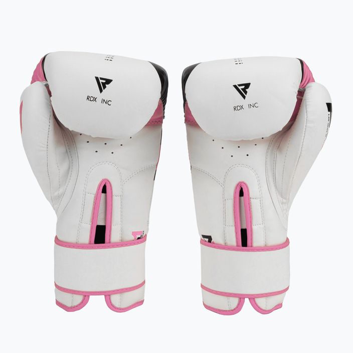 Рукавиці боксерські жіночі RDX BGR-F7 біло-рожеві BGR-F7P 2