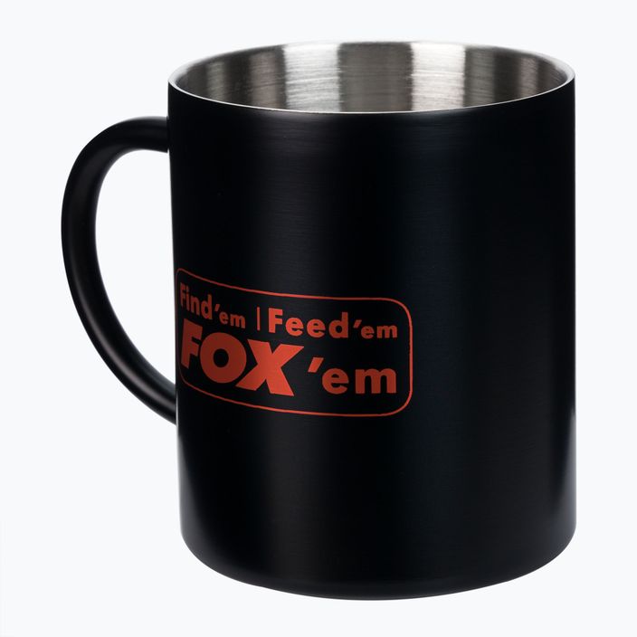 Чашка Fox International Stainless Black XL чорна CLU254