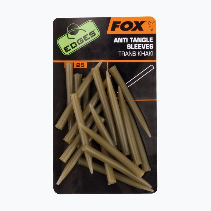 Протизакручувачі Fox International Edges Anti Tangle Sleeves 25 шт. Trans хакі CAC481