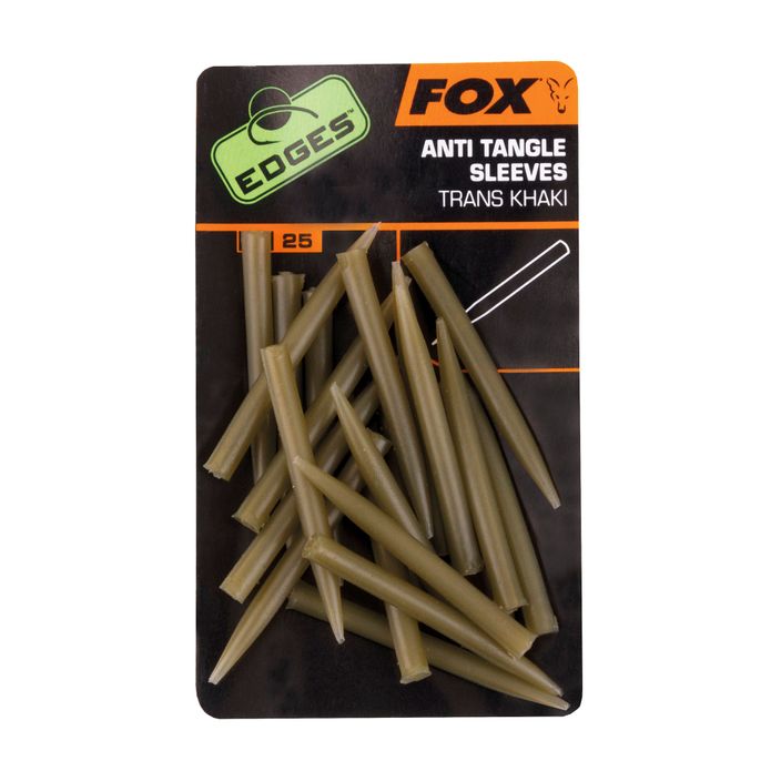 Протизакручувачі Fox International Edges Anti Tangle Sleeves 25 шт. Trans хакі CAC481 2