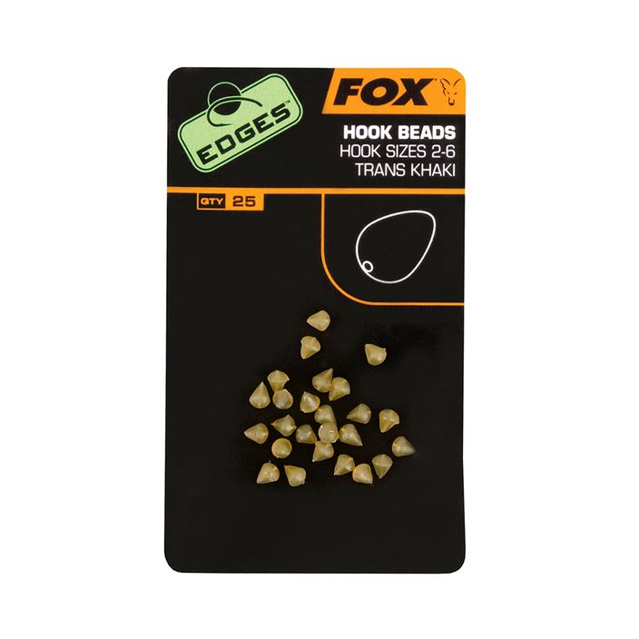 Стопори коропові Fox International Edges Hook Bead 25 шт. зелені CAC483 2