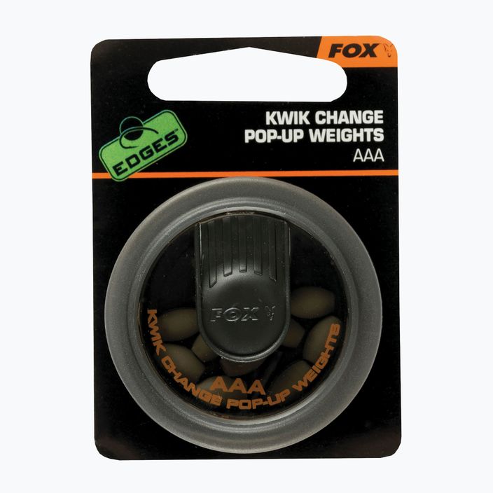 Грузила коропові Fox International Edges Kwick Change Pop-up Weight коричневі CAC514