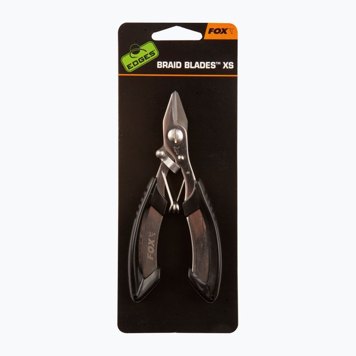 Ножиці для плетеної волосіні Fox International Edges Carp Braid Blades чорні CAC540