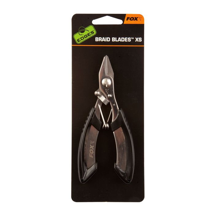 Ножиці для плетеної волосіні Fox International Edges Carp Braid Blades чорні CAC540 2