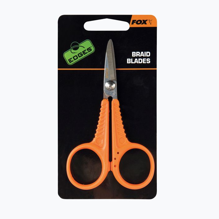 Ножиці для плетеної волосіні Fox International Edges Micro Scissors помаранчеві CAC563