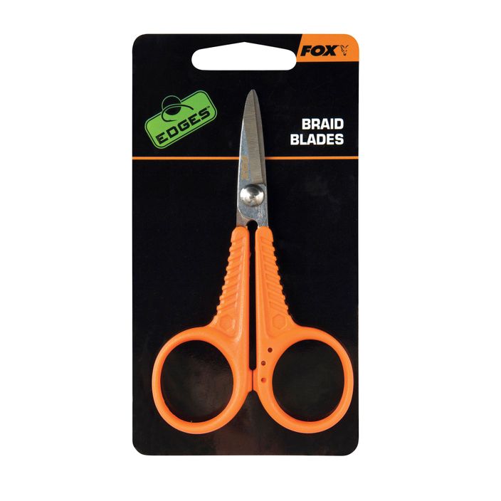 Ножиці для плетеної волосіні Fox International Edges Micro Scissors помаранчеві CAC563 2