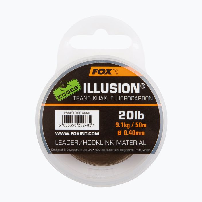 Волосінь Flurocarbon Fox International Edges Illusion Flurocarbon Leader зелена CAC604