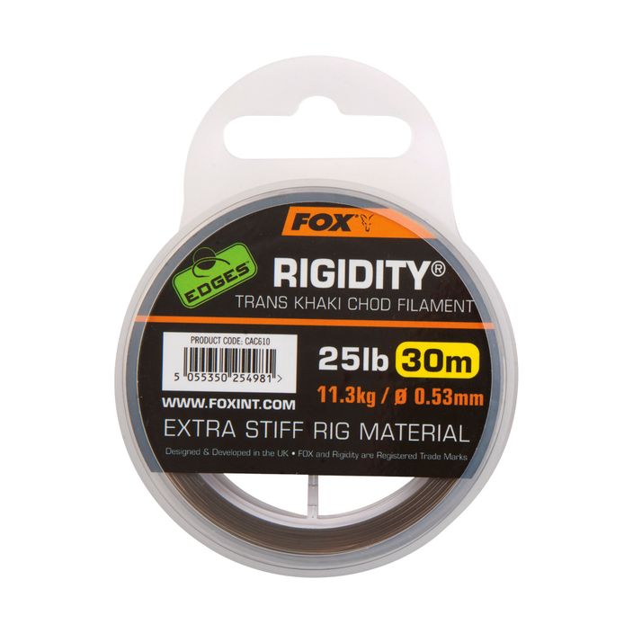 Волосінь Fox International Edges Rigidity Chod Filament 30 m коричнева CAC611 2