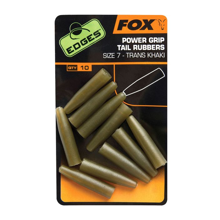 Захист для безпечних кліпс Fox International Edges Surefit Tail Rubbers 10 шт. Trans хакі CAC637 2