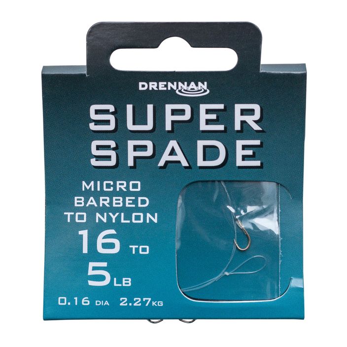 Поводок для methody Drennan Super Spade гачок + волосінь 8 шт. прозорий HNSSPM012 2
