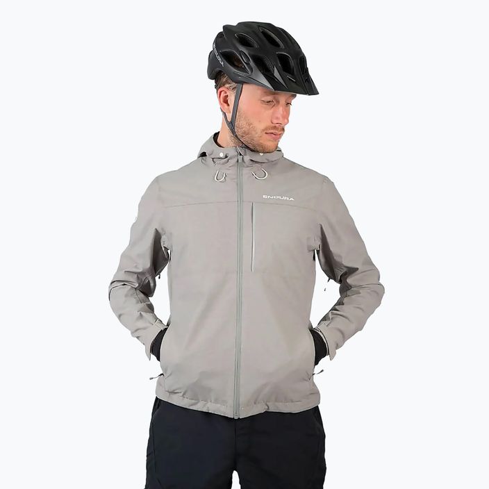 Чоловіча водонепроникна велосипедна куртка Endura Hummervee з капюшоном з викопного матеріалу