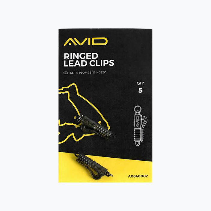 Безпечна кліпса Avid Carp Ringed Lead Clip camo 2