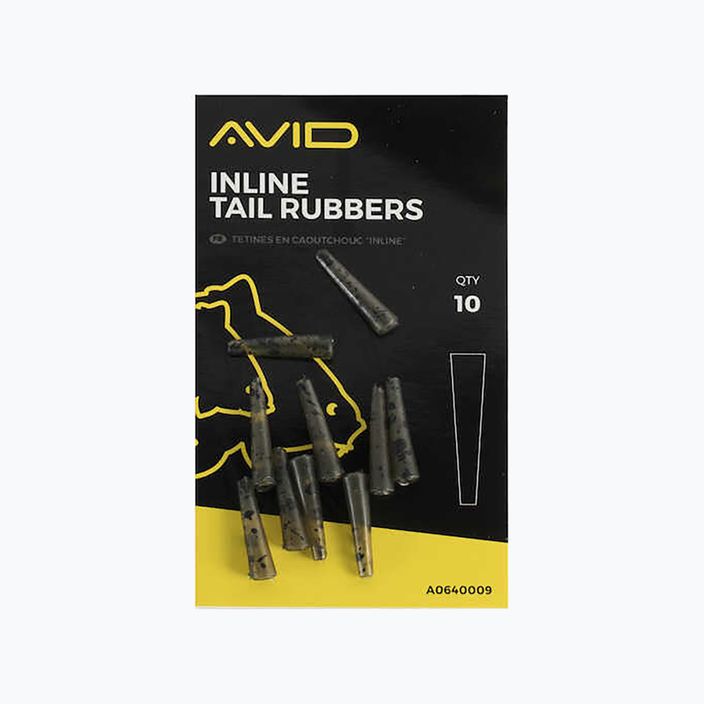 Захист для безпечних кліпс Avid Carp Inline Tail Rubbers camo 2