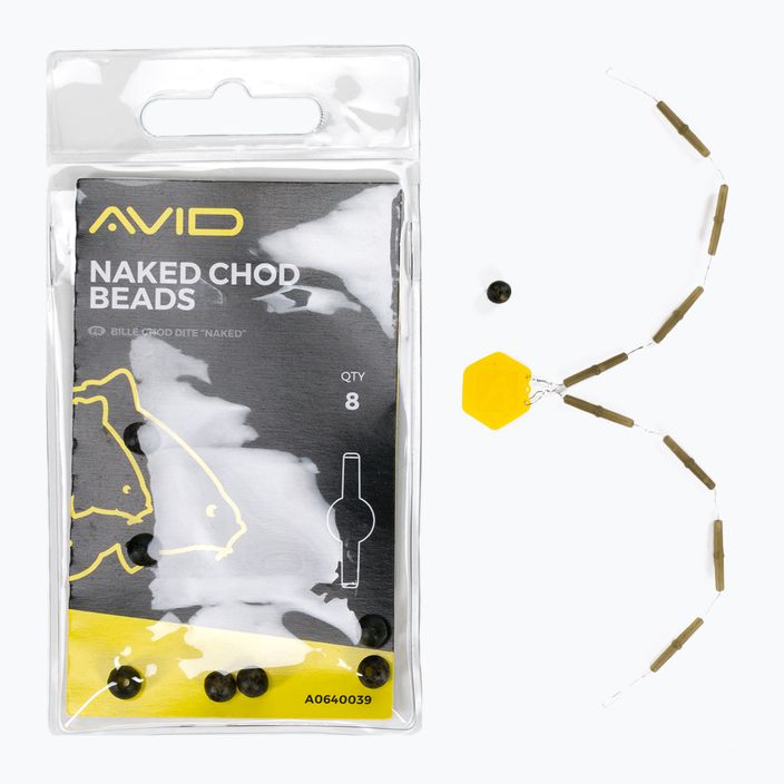 Намистини коропові Avid Carp Naked Chod Beads camo 2