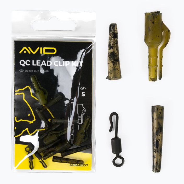 Безпечна кліпса Avid Carp QC Lead Clip Kit camo 2