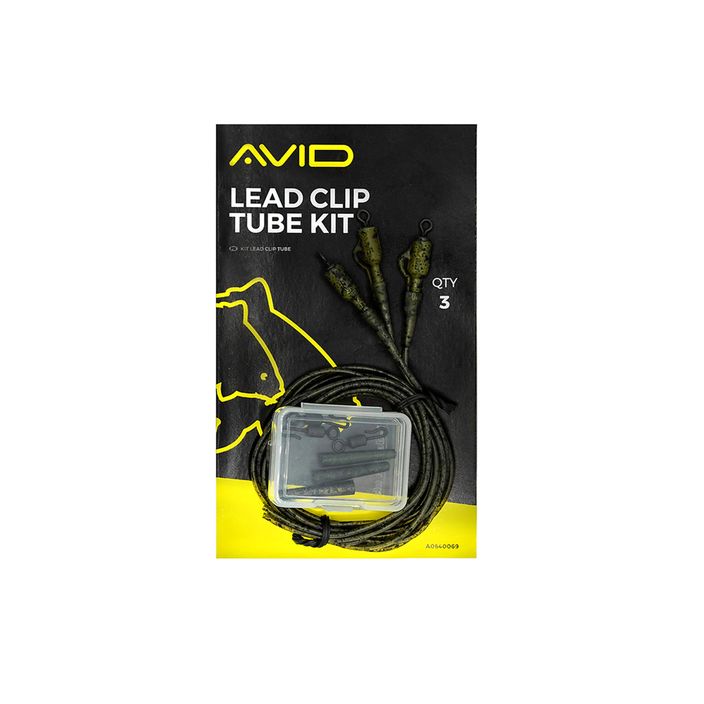 Набір з безпечною кліпсою Avid Carp Lead Clip Tube Kit black 2