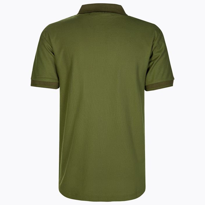 Футболка для риболовлі чоловіча RidgeMonkey Apearel Dropback Polo Shirt зелена RM266 2