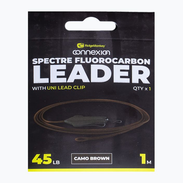 Кліпса Ridgemonkey Spectre Fluorocarbon Uni Lead Clip Leader camo brown