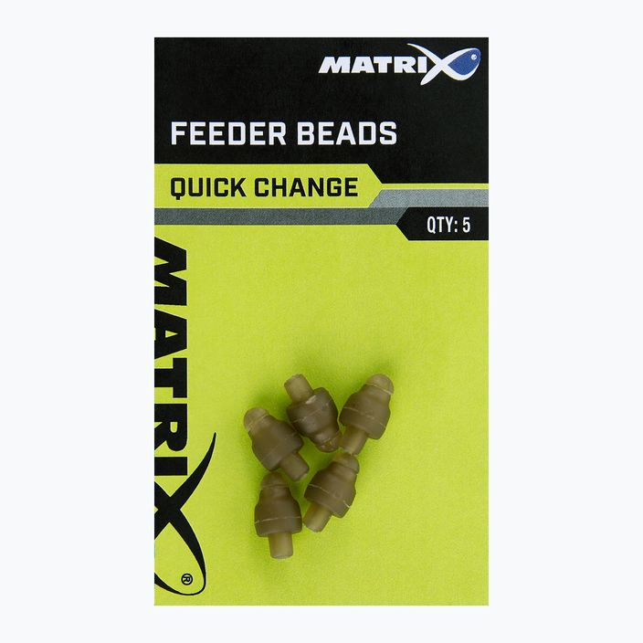 Фідерні з'єднувачі Matrix Quick Change Feeder Beads 5 шт. коричневі GAC379