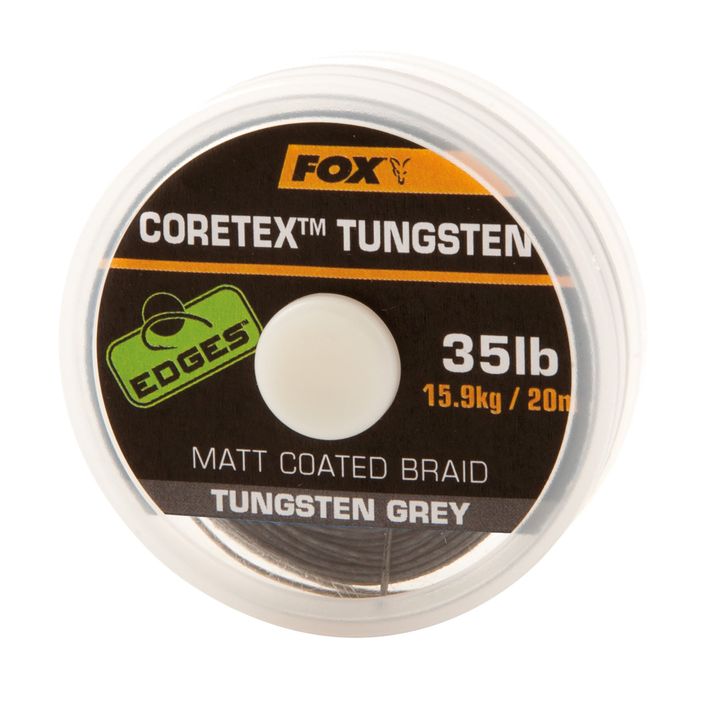 Плетена волосінь коропова Fox International Coretex Tungsten сіра/зелена CAC697 2