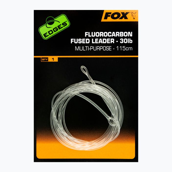 Поводок короповий FFox International Fluorocarbon Fused leader 30 lb - No Swivel 115 cm прозорий CAC720