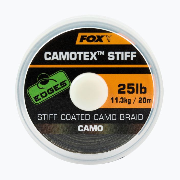 Плетена волосінь коропова Fox International Camotex Stiff Camo CAC740