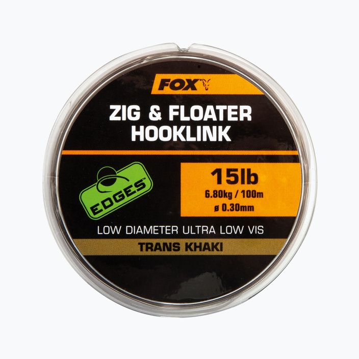 Волосінь Fox International Zig and Floater Hooklink 100 m коричнева CML169