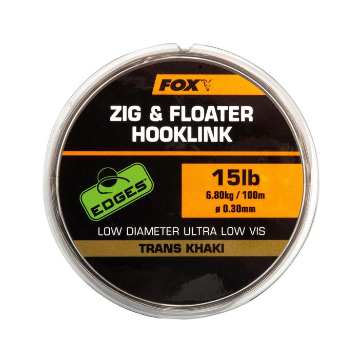 Волосінь Fox International Zig and Floater Hooklink 100 m коричнева CML169 2