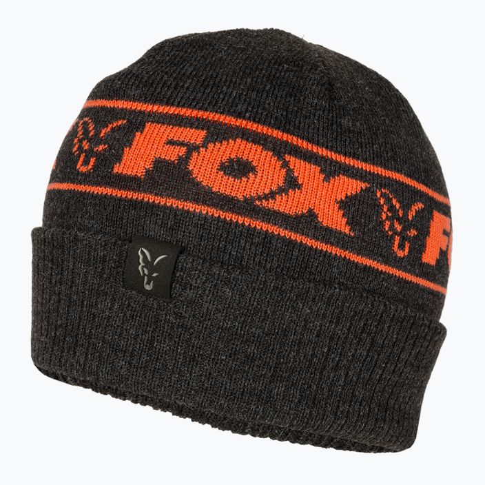 Шапка зимова Fox International Collection Beanie black/orange 3