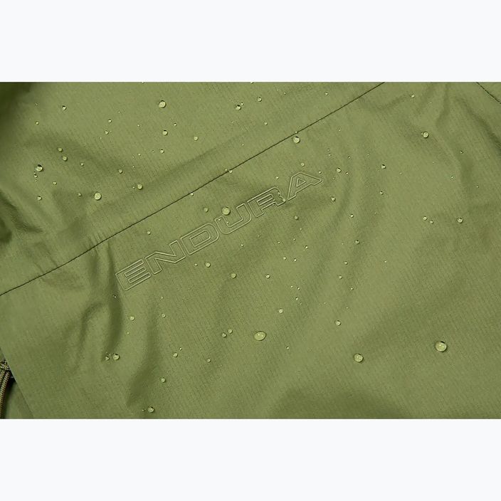 Чоловіча велосипедна куртка Endura GV500 водонепроникна оливково-зелена 3