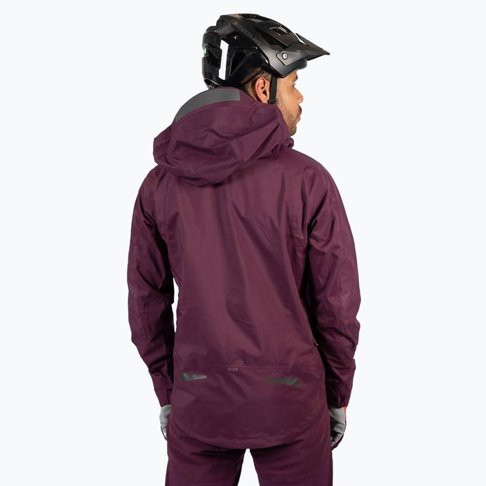 Чоловіча велосипедна куртка Endura MT500 Waterproof II баклажан 5