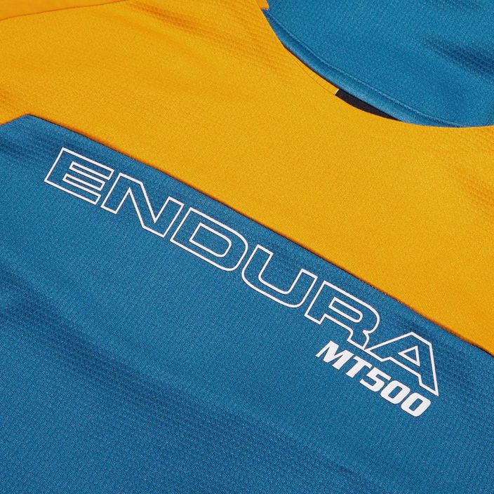 Чоловічий велосипедний лонгслів Endura MT500 Burner синій сталевий 10