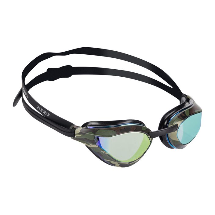 Окуляри для плавання ZONE3 Viper-Speed чорні/зелені/камуфляж 2